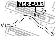 Febest MSB-EA6R Стабілізатор