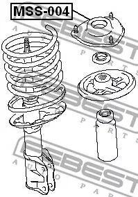 Febest MSS-004 Опори і опорні підшипники амортизаторів