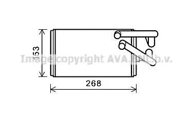 AVA QUALITY COOLING MT 6259 Радиатор печки