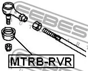 Febest MTRB-RVR Пыльник рулевой рейки