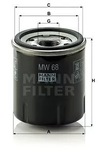 MANN-FILTER MW 68 Масляный фильтр