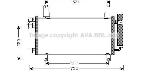 AVA QUALITY COOLING MZ5157D Радиатор кондиционера