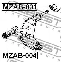 Febest MZAB-004 Сайлентблок рычага