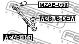 Febest MZAB-050 Сайлентблок рычага