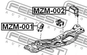 Febest MZM-001 Подушка двигателя