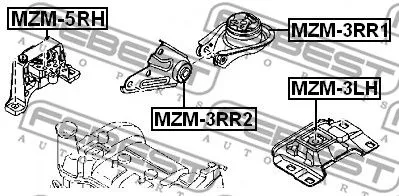 Febest MZM-5RH Подушка двигуна