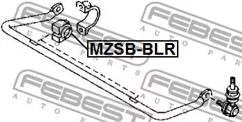 Febest MZSB-BLR Втулка стабілізатора