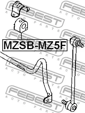 Febest MZSB-MZ5F Втулка стабілізатора