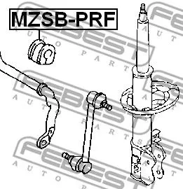 Febest MZSB-PRF Втулка стабилизатора