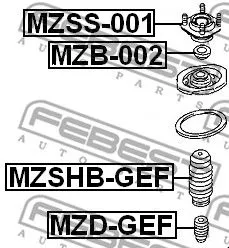 Febest MZSHB-GEF Пыльник амортизатора