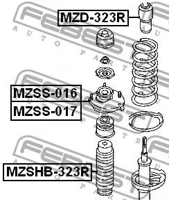 Febest MZSS-017 Опора амортизатора
