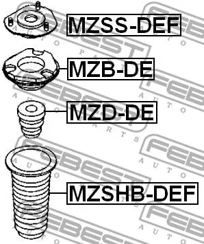 Febest MZSS-DEF Опора амортизатора