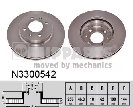 Nipparts N3300542 Тормозные диски