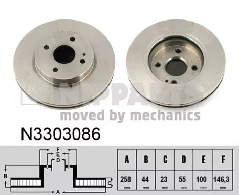 Nipparts N3303086 Тормозные диски