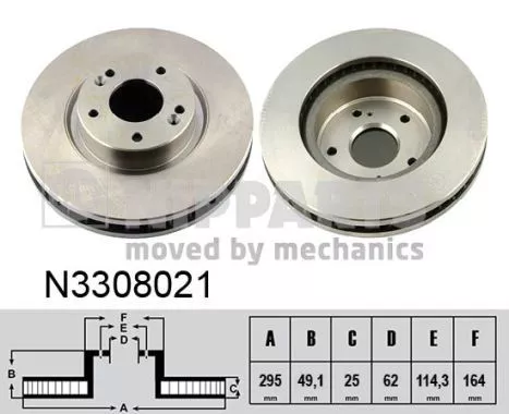 Nipparts N3308021 Тормозные диски