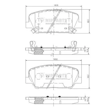 Nipparts N3600547 Тормозные колодки