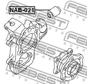 Febest NAB-021 Сайлентблок рычага