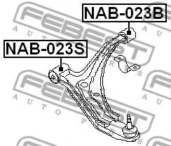 Febest NAB-023B Сайлентблок рычага