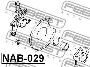 Febest NAB-029 Сайлентблок рычага