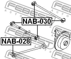 Febest NAB-030 Сайлентблок рычага