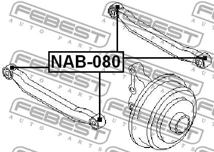 Febest NAB-080 Сайлентблок рычага