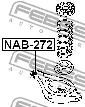 Febest NAB-272 Сайлентблок рычага