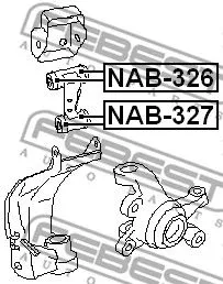 Febest NAB-327 Сайлентблок рычага