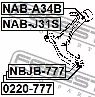 Febest NAB-A34B Сайлентблок рычага
