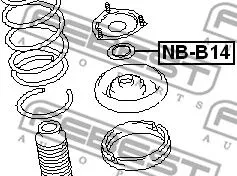 Febest NB-B14 Опорний підшипник амортизатора