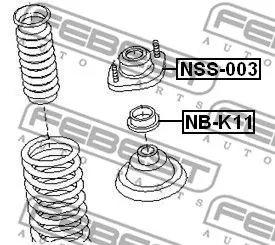 Febest NB-K11 Опорний підшипник амортизатора