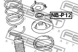 Febest NB-P12 Опорний підшипник амортизатора