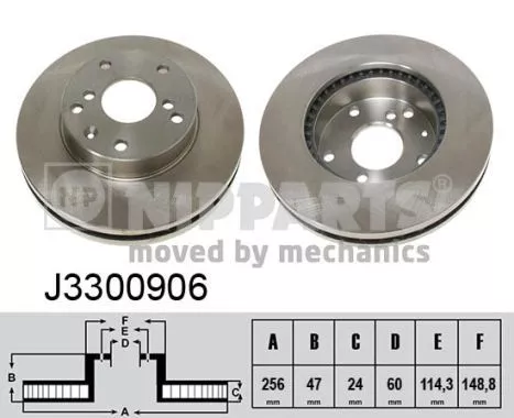 Nipparts J3300906 Гальмівні диски