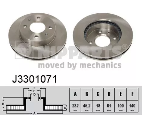 NIPPARTS J3301071 Тормозные диски