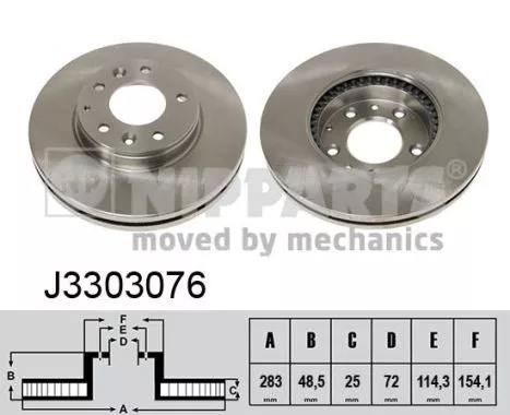 Nipparts J3303076 Тормозные диски