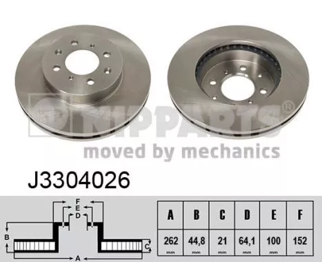 Nipparts J3304026 Тормозные диски