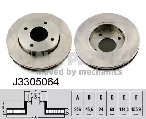 Nipparts J3305064 Гальмівні диски