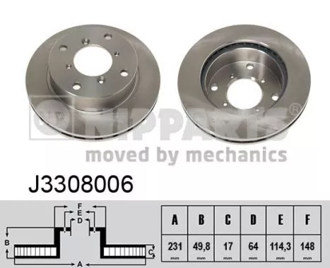 Nipparts J3308006 Диски