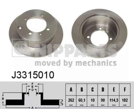 Nipparts J3315010 Тормозные диски