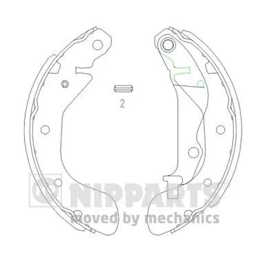 Nipparts J3500907 Тормозные колодки