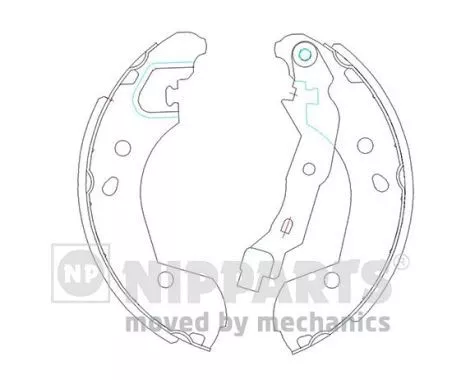 Nipparts J3501055 Гальмівні колодки