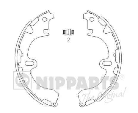 Nipparts J3502034 Тормозные колодки