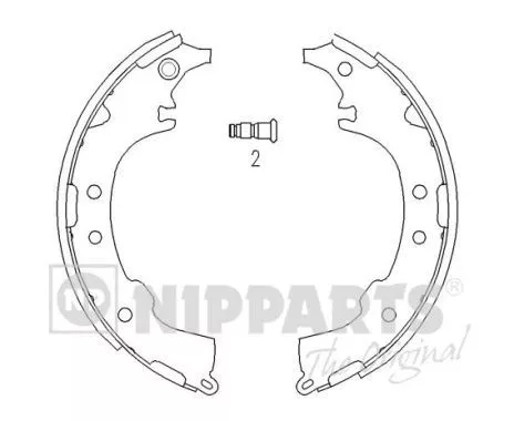 Nipparts J3502068 Гальмівні колодки