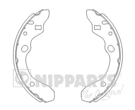 Nipparts J3503036 Гальмівні колодки