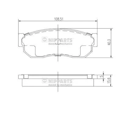 Nipparts J3601001 Тормозные колодки