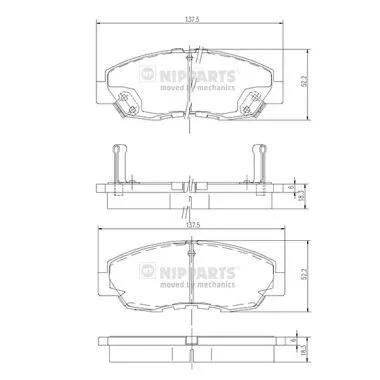 Nipparts J3604030 Тормозные колодки