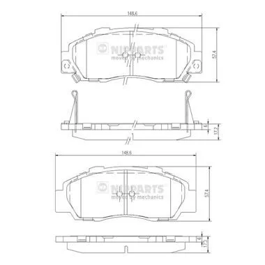 Nipparts J3604032 Тормозные колодки