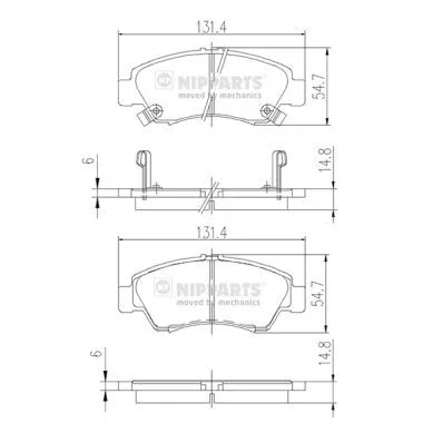 Nipparts J3604034 Тормозные колодки