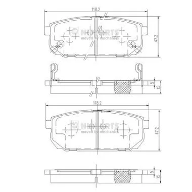 Nipparts J3610305 Тормозные колодки