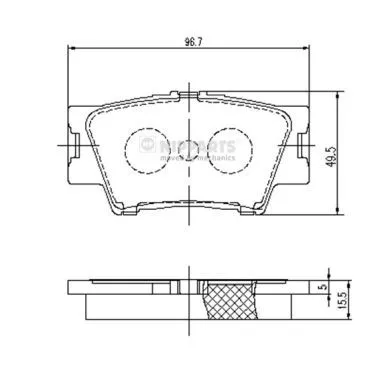 Nipparts J3612035 Тормозные колодки