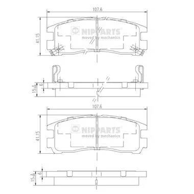 Nipparts J3615003 Тормозные колодки